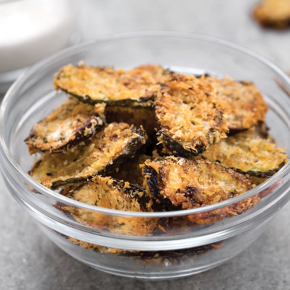 Baked Vegan Eggplant and Zucchini Chips