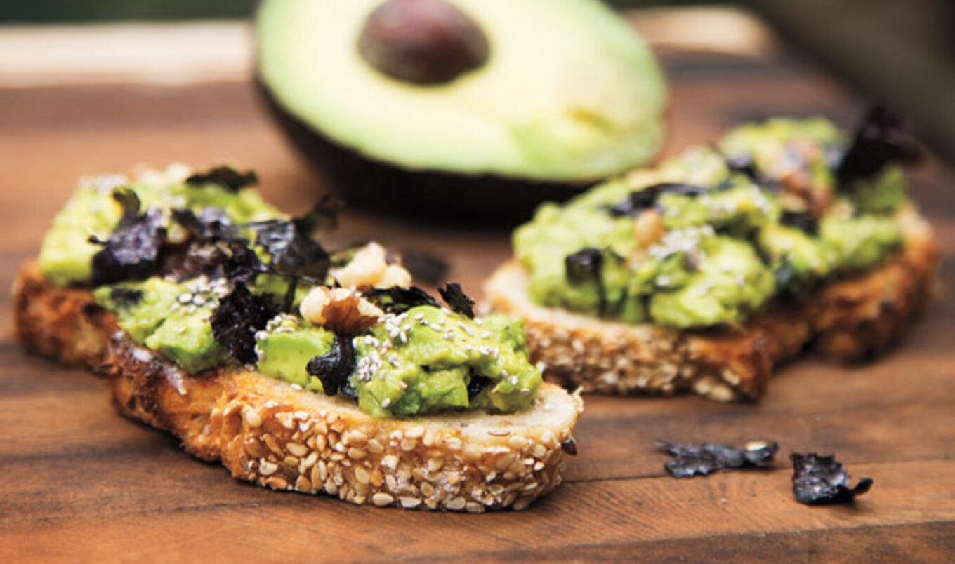 Vegan Avocado Nori Crostini