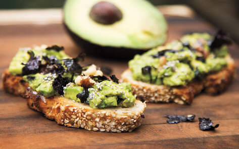 Vegan Avocado Nori Crostini
