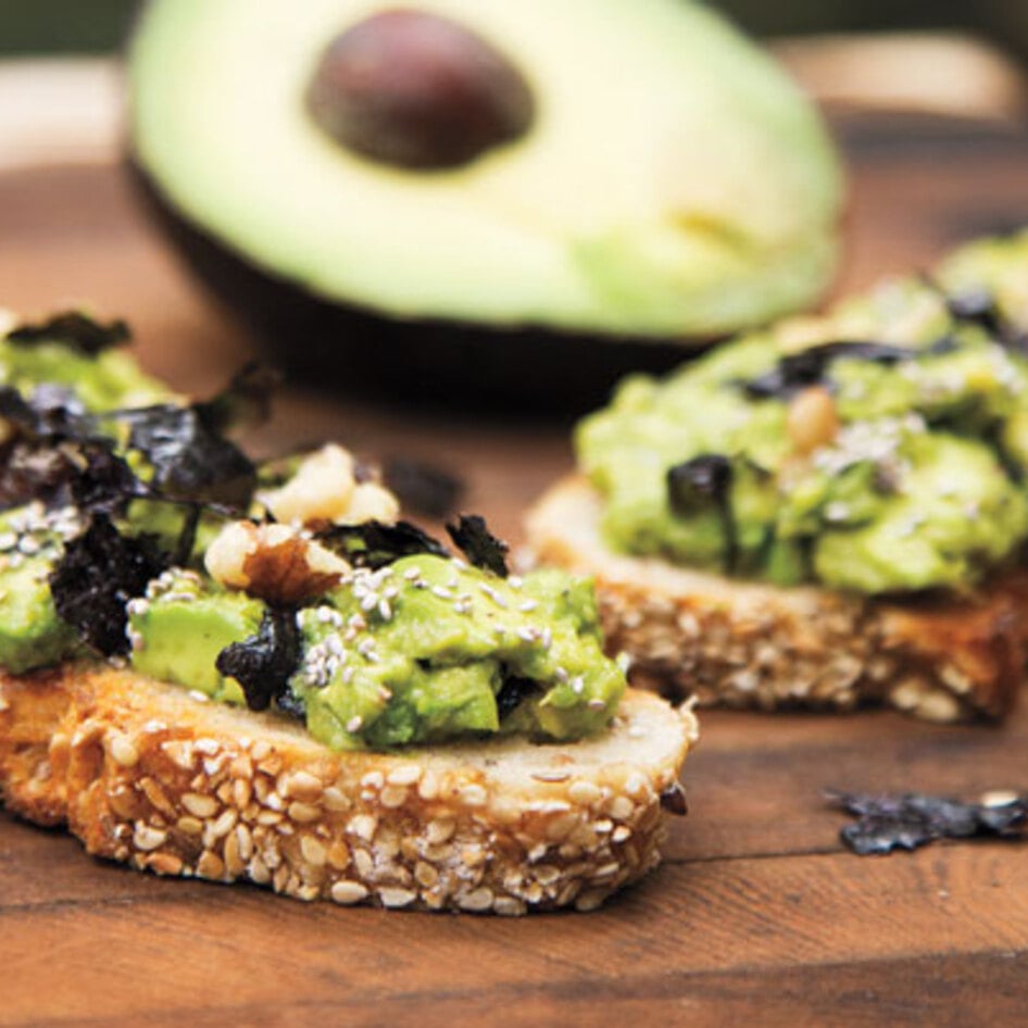 Vegan Avocado Nori Crostini