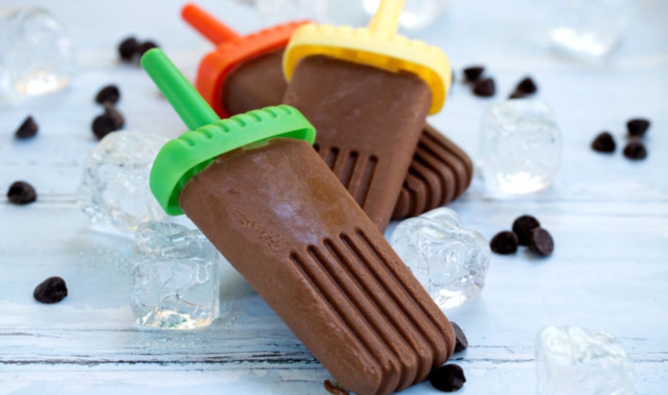 Vegan Chocolate Pudding Popsicles