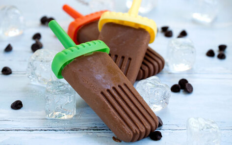 Vegan Chocolate Pudding Popsicles