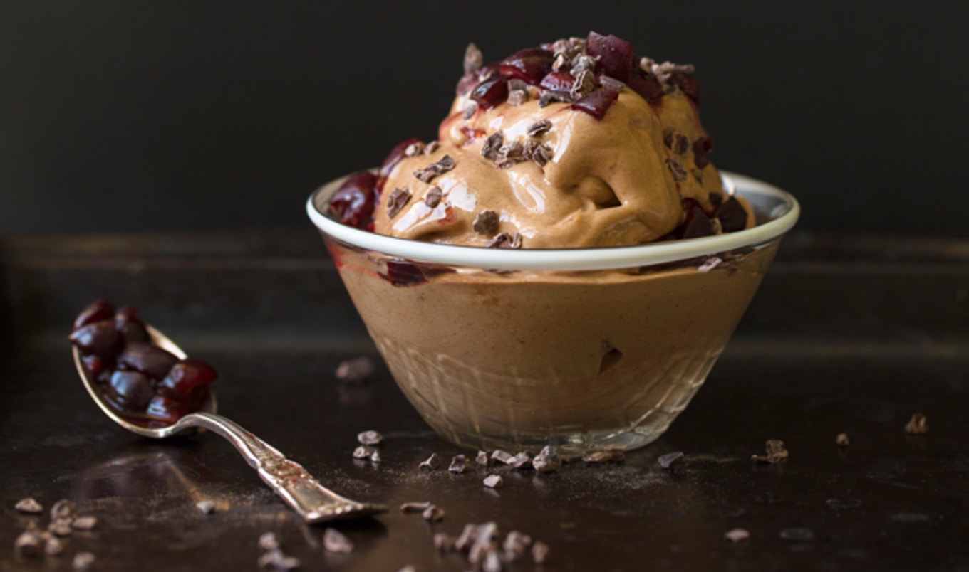 Double-Chocolate Cherry Chunk Nice Cream