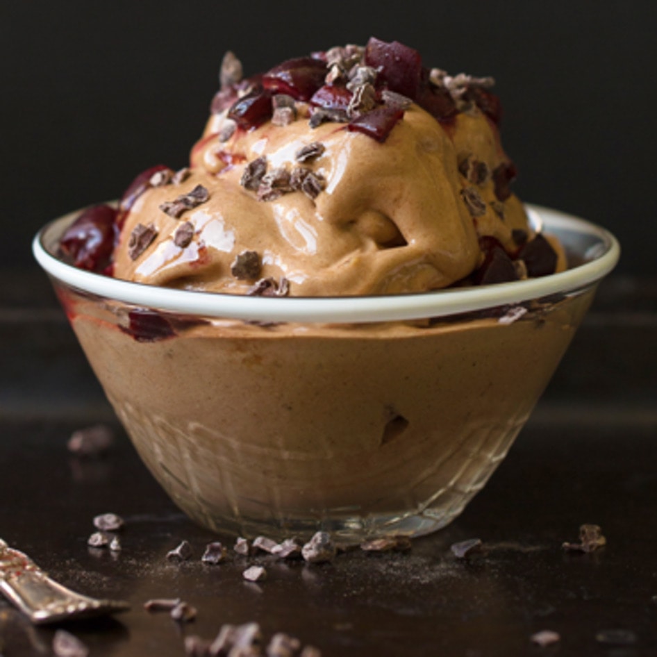 Double-Chocolate Cherry Chunk Nice Cream