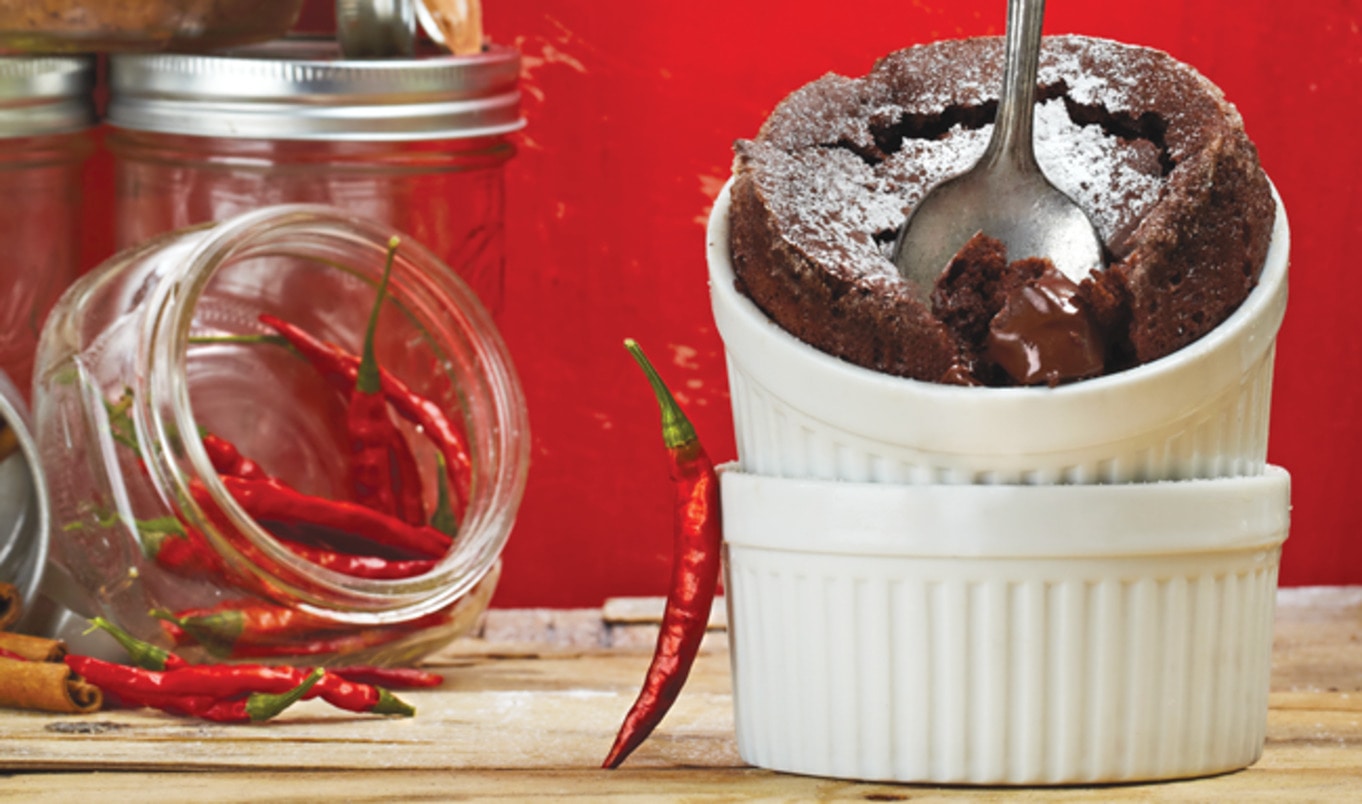 Mini Vegan Mexican Chocolate Soufflés