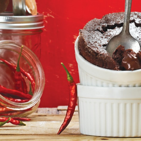 Mini Mexican Chocolate Soufflés