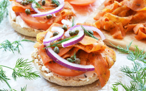 Vegan Lox and Cream Cheese