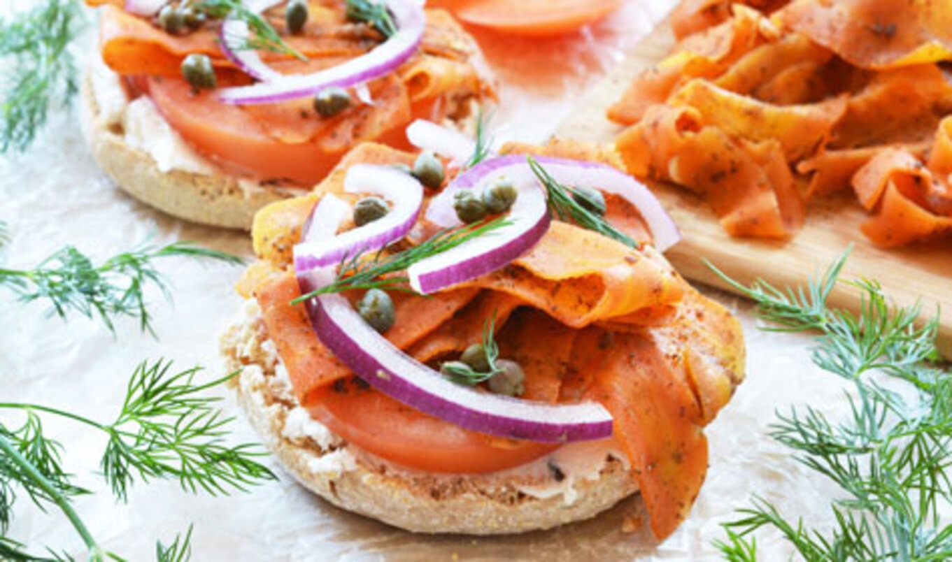 Vegan Lox With Homemade Cashew Cream Cheese