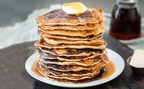 Maple-Peanut Butter Pancakes