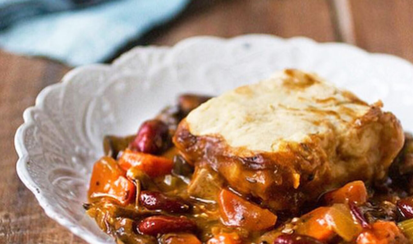 Isa Chandra Moskowitz's Irish Stout Stew With Fluffy Potato Biscuits