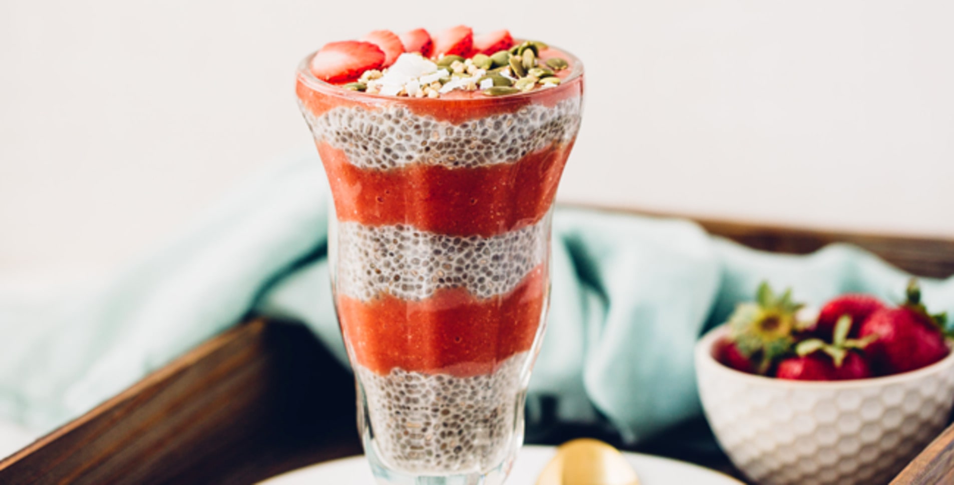 Strawberry Mango Chia Pudding