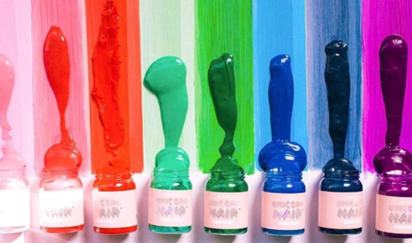 9. Lime Crime Unicorn Hair Tint - Blue Smoke - wide 2