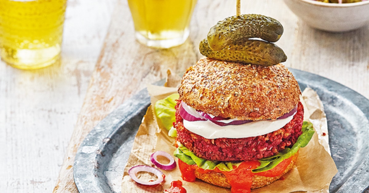 Charred Mediterranean Vegan Falafel Burger - Vimarsana News