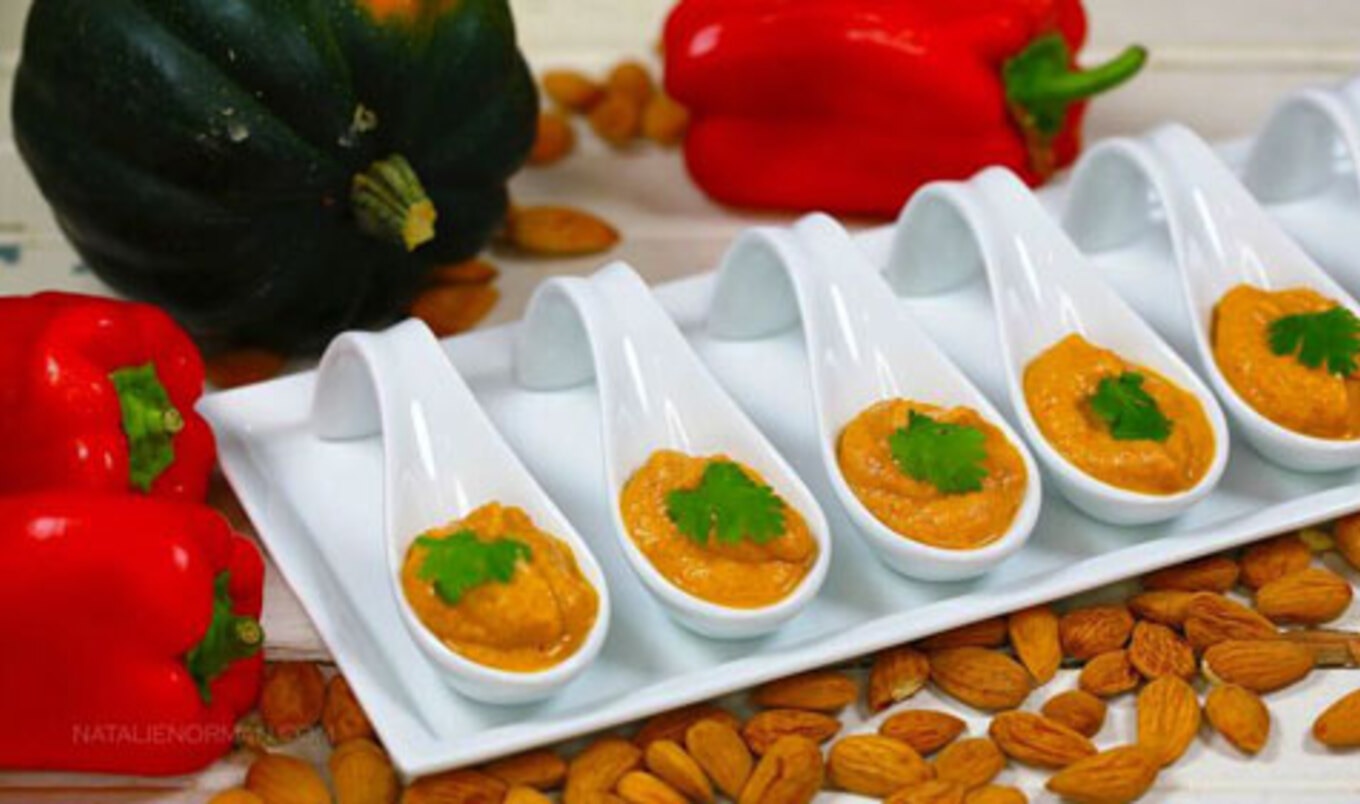 Creamy Acorn Squash and Red Pepper Soup