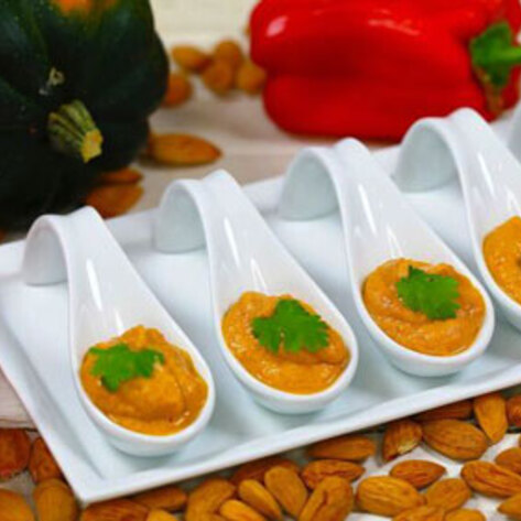 Creamy Acorn Squash and Red Pepper Soup