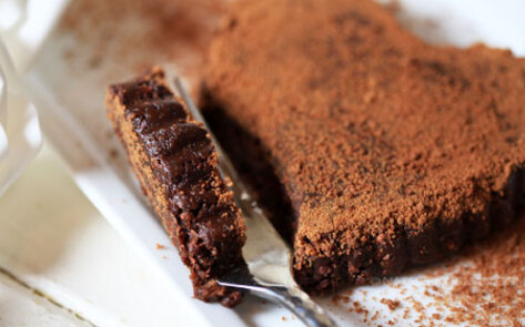 Raw Sugar-Crusted Chocolate Tart