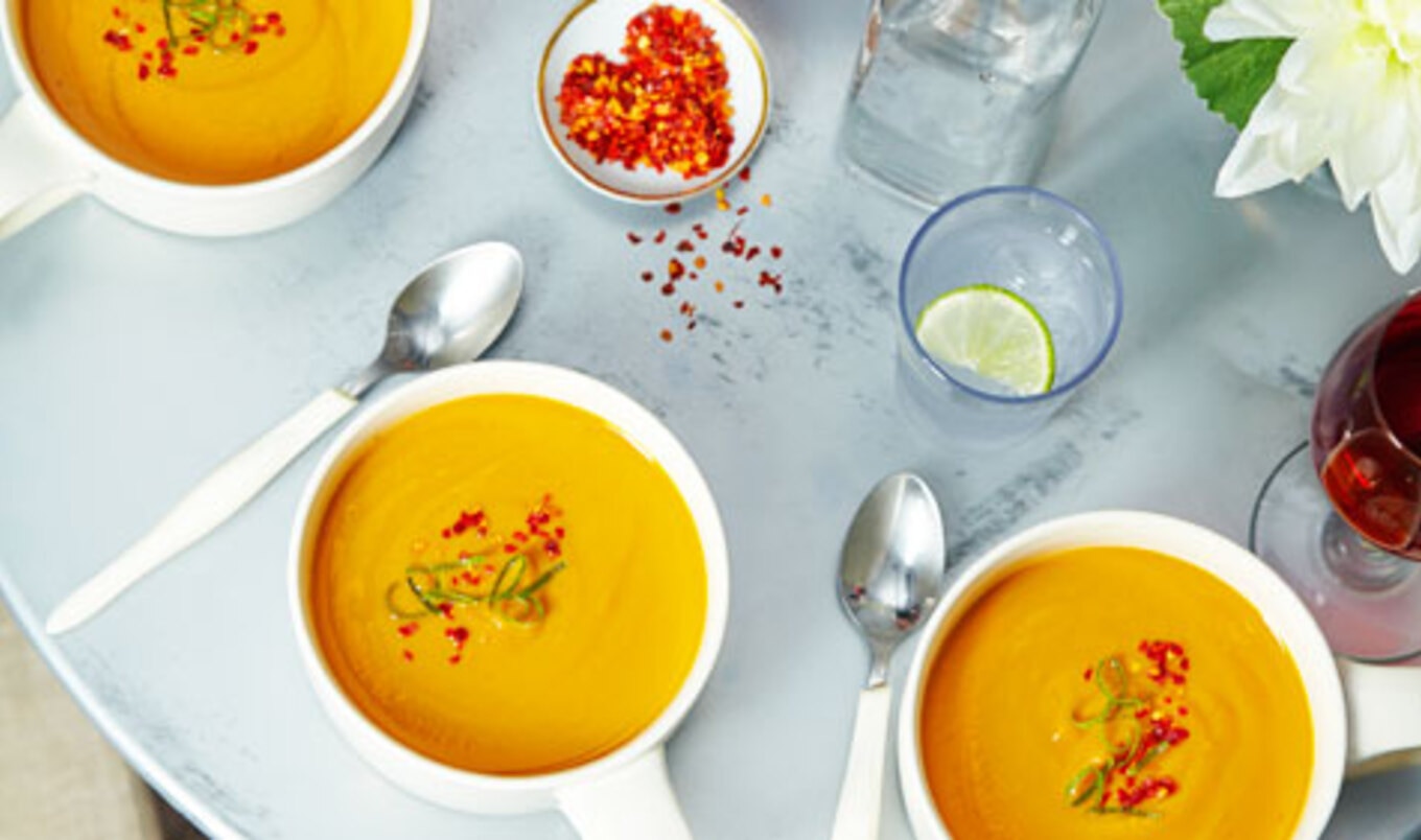 Sweet Potato Soup With Ginger and Vanilla