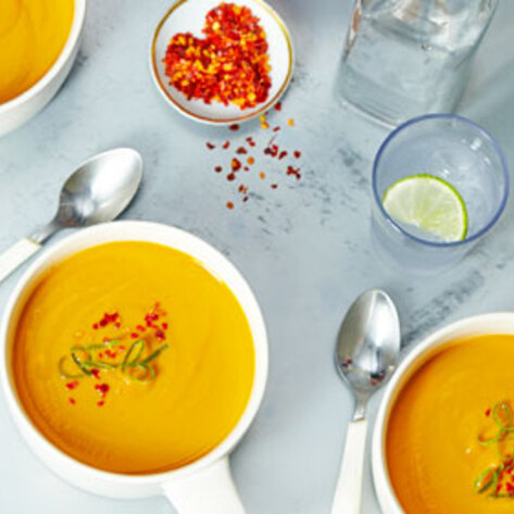 Sweet Potato Soup with Ginger and Vanilla