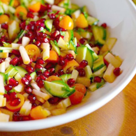 Easy Vegan Holiday Pomegranate Salad