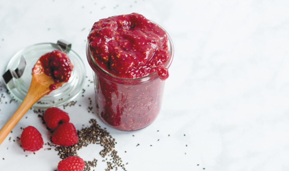RaspberryVanilla Chia Jam VegNews