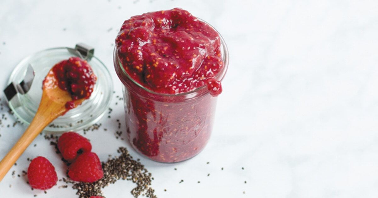 Raspberry Vanilla Chia Jam | VegNews