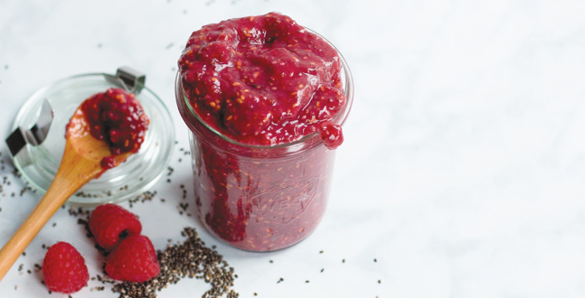 Raspberry Vanilla Chia Jam